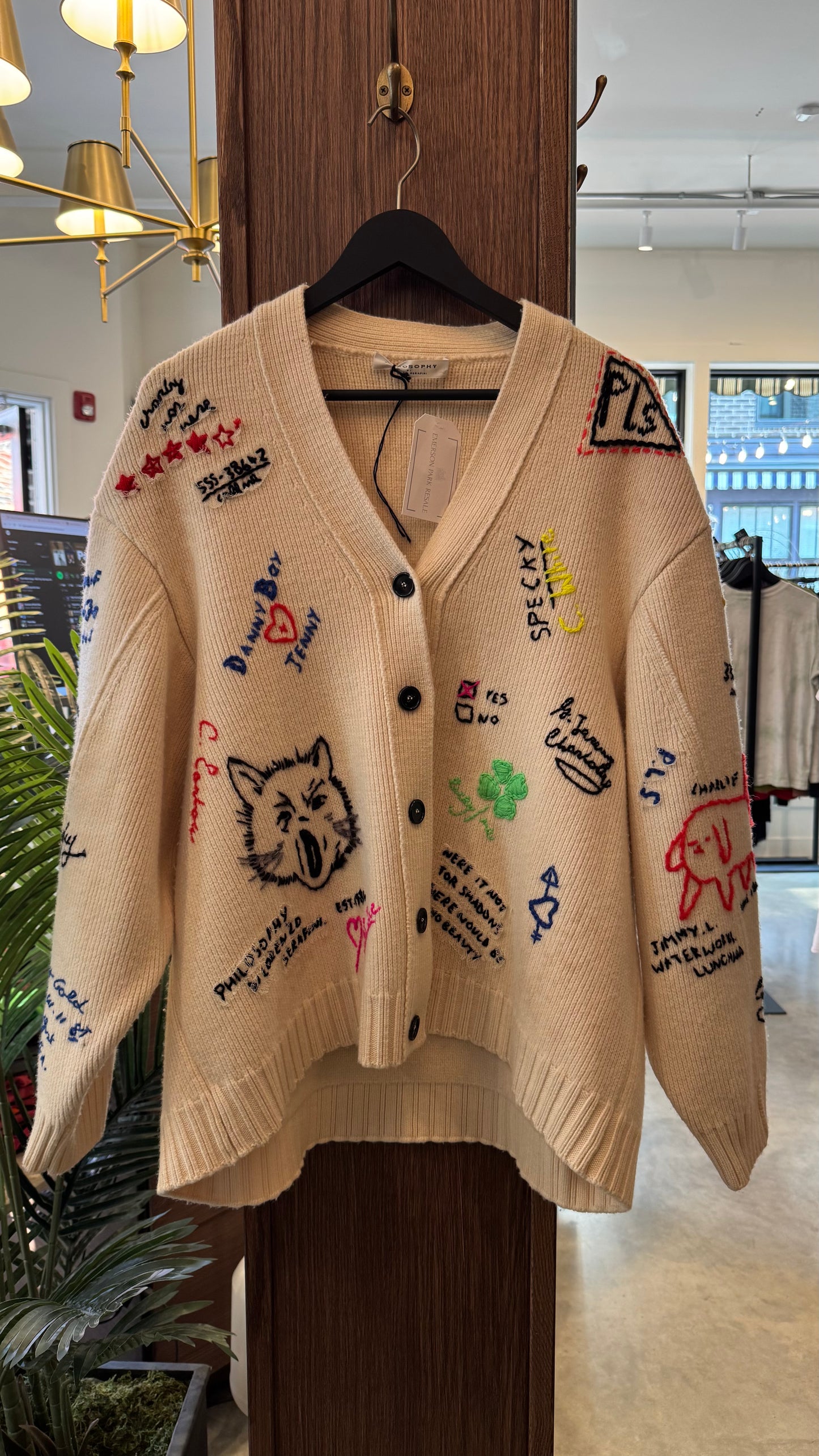 Philosophy Cardigan - Size L