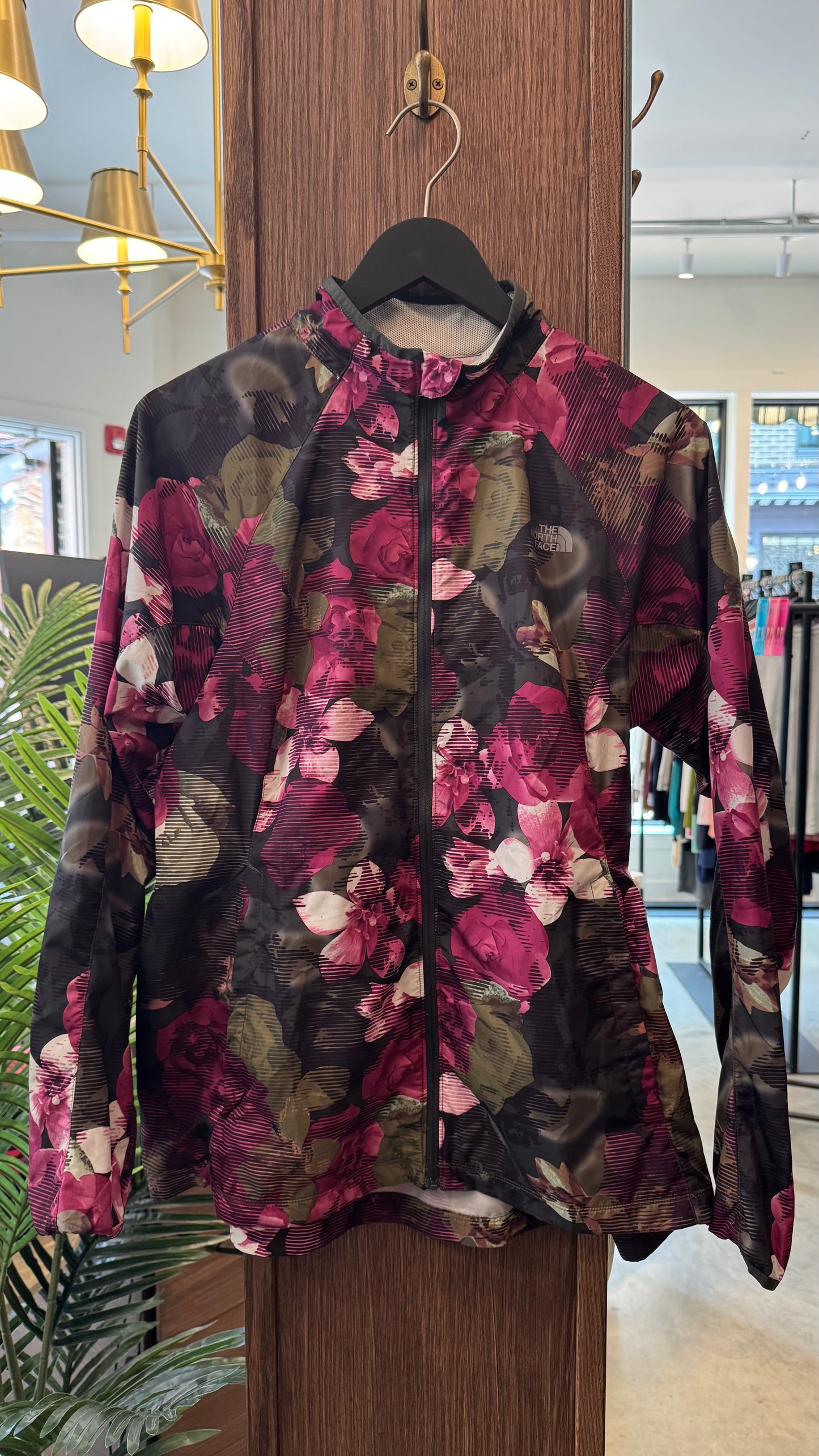 The North Face Floral Windbreaker- Size XL