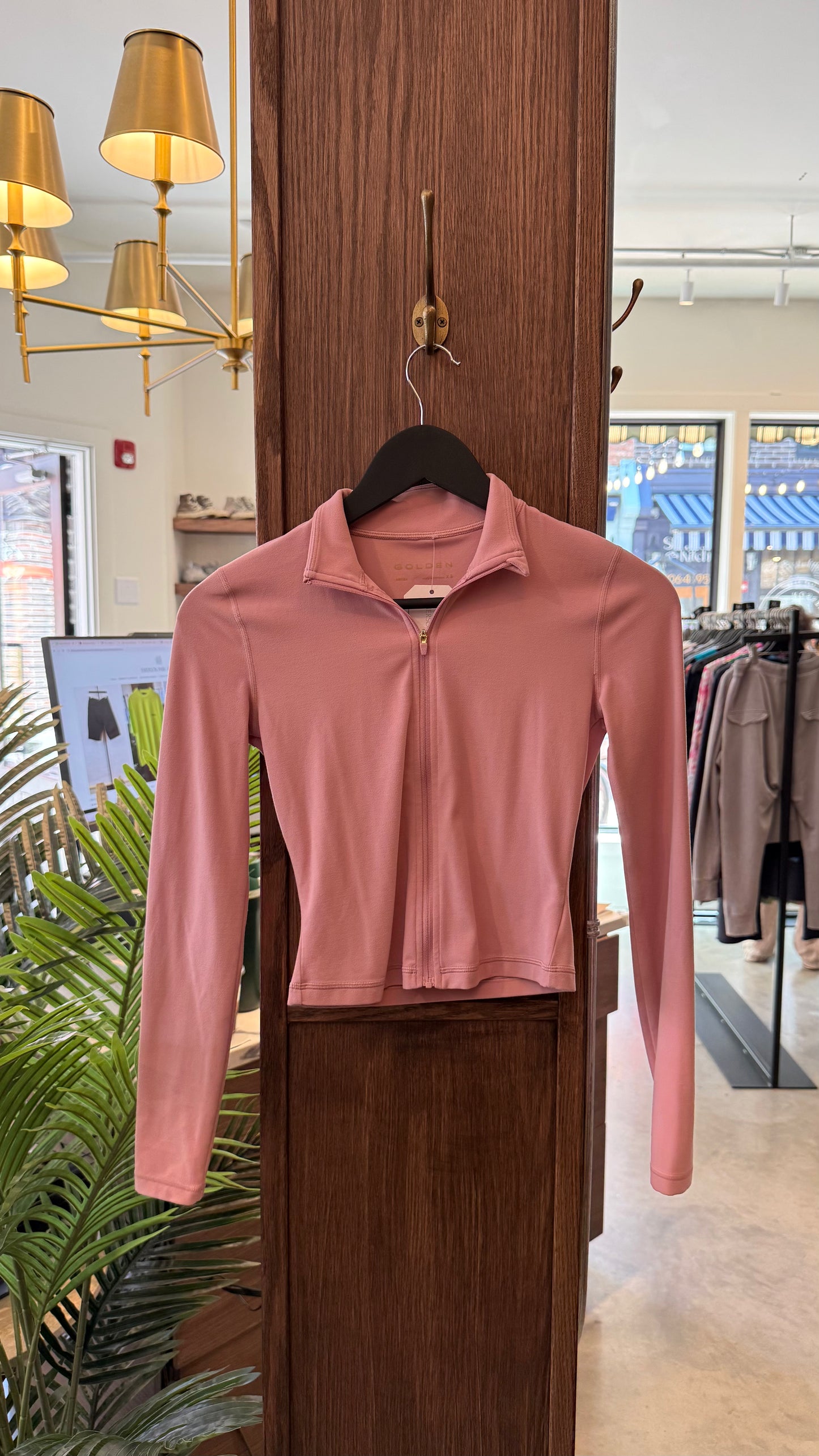 Aritzia Golden Pink Zip