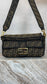 fendi zucca logo print baguette thick strap