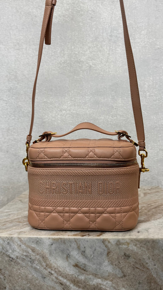 nude Dior Vanity bag