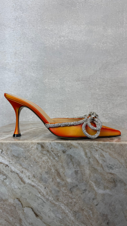 orange mach mach mules jewel bow