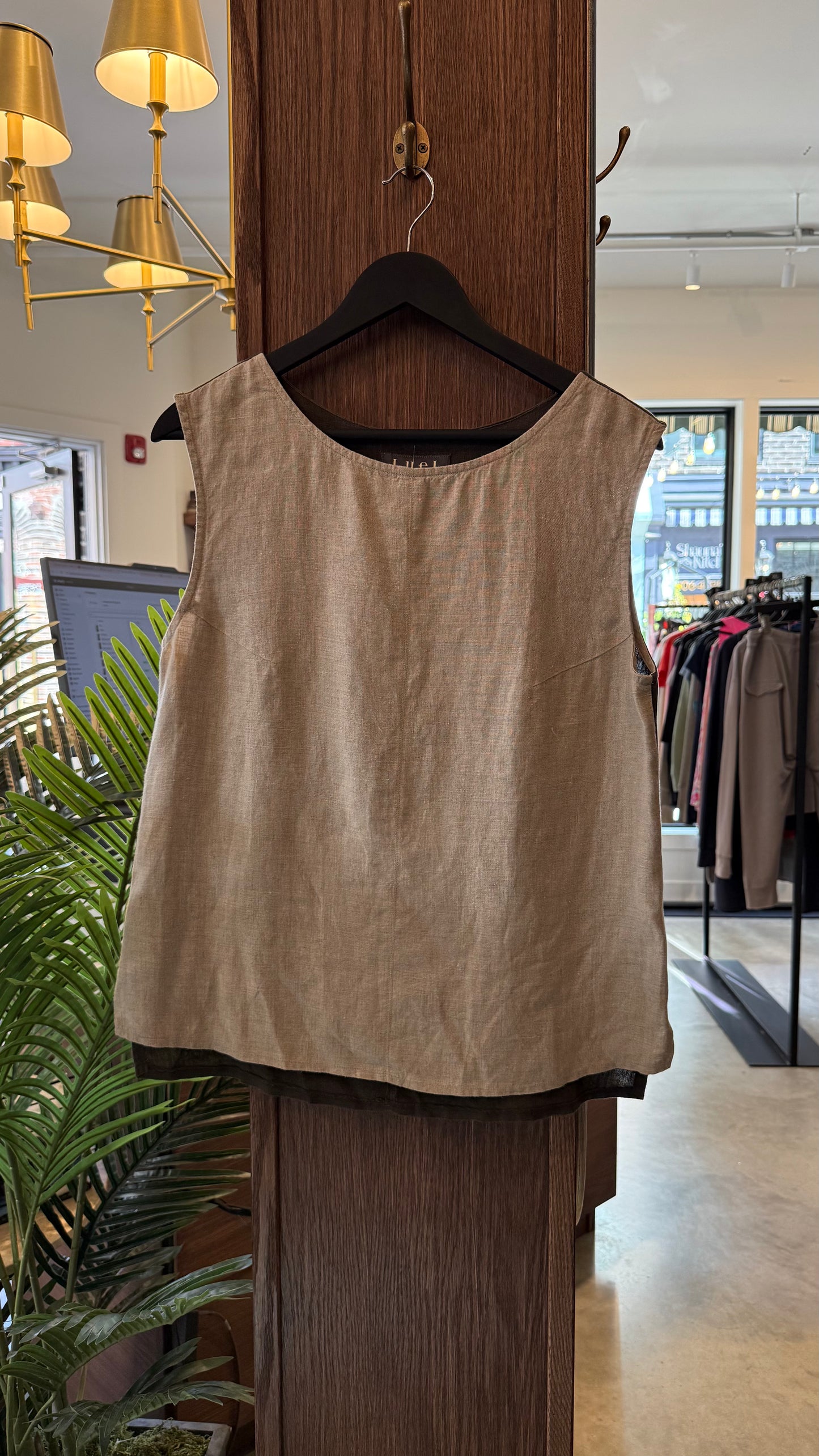 Luel Linen Tank Top - Size 10