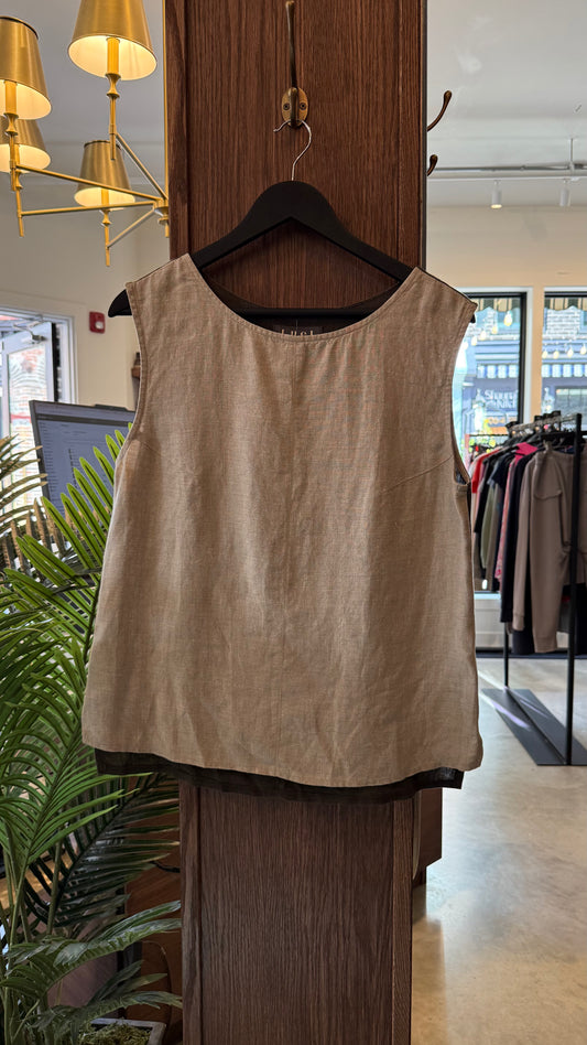 Luel Linen Tank Top - Size 10