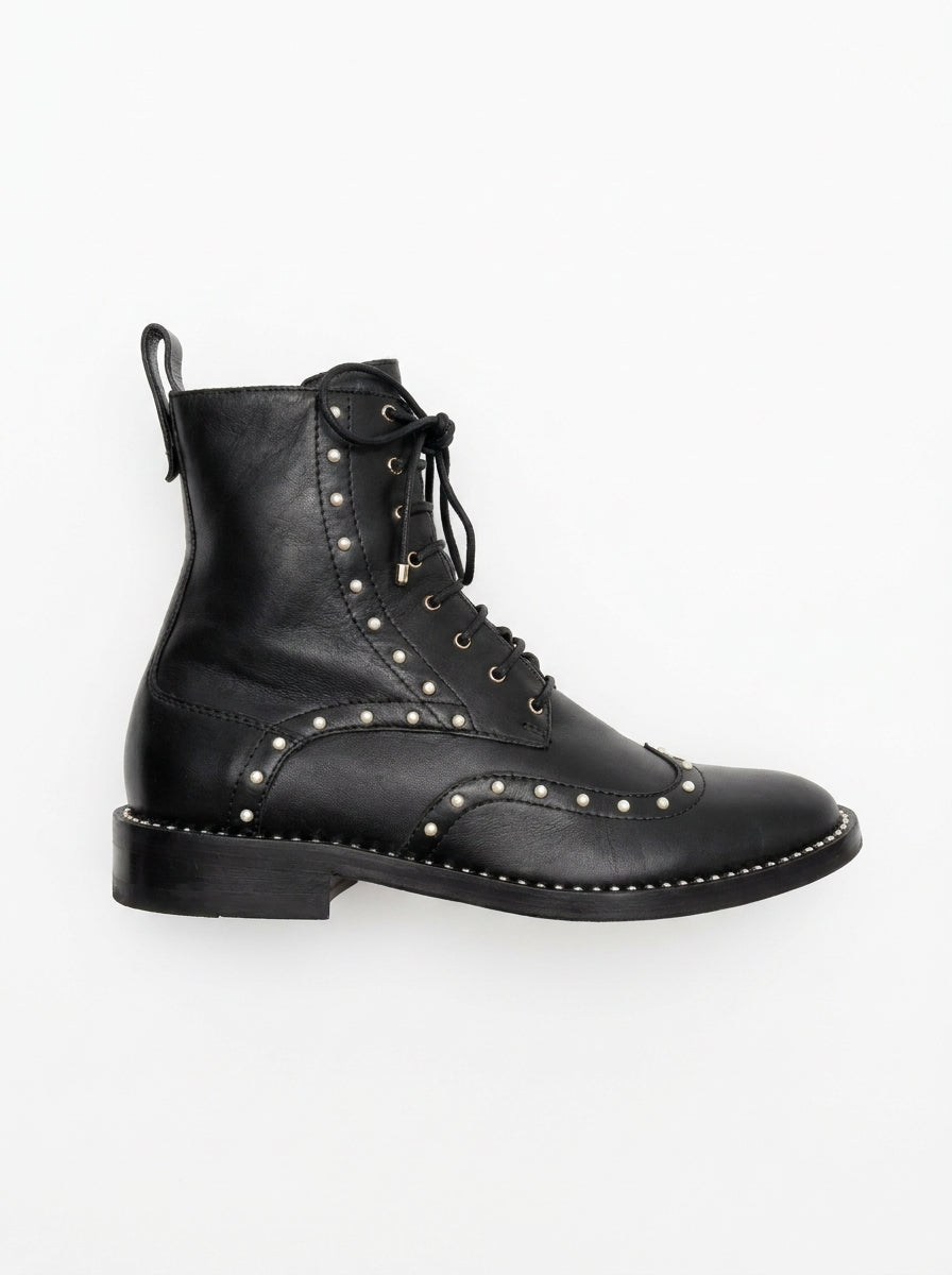 jimmy-choo-size-38 — ankle boots lace up