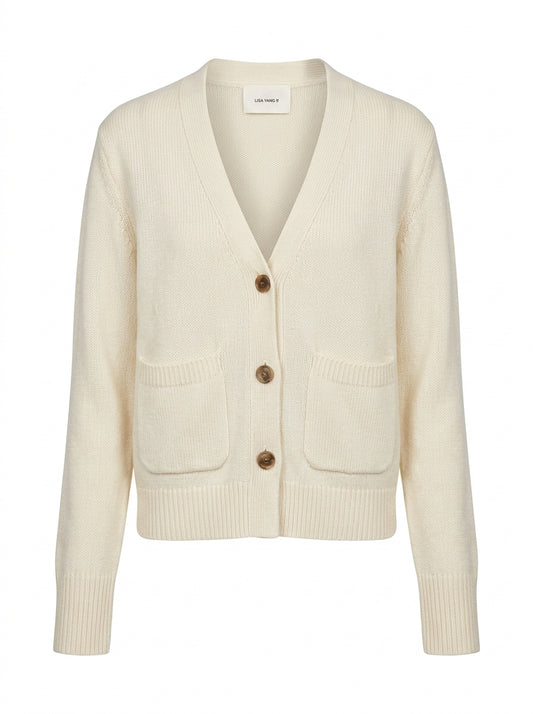 lisa-yang-size-s — cream cardigan cashmere