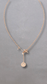 Hermes Rose Gold With Diamond Necklace