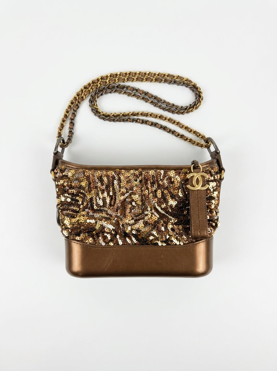 chanel — gabrielle sequin bronze
