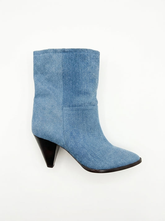 isabel-marant-size 38 denim ankle boots